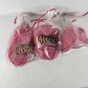 3 Skeins Bernat Cassino Vintage Discontinued DK Weight Mercerized Cotton Yarn